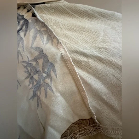 Vintage Japanese Tiger & Dragon 100% Cotton Kimono Wrap Robe, 58 Inches Length - Picture 13 of 15